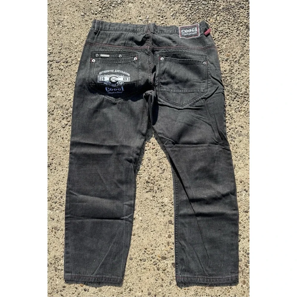 COOGI Y2K Authentic Australian Wide Leg Mens Jeans Vintage‎ Measure 40x28*